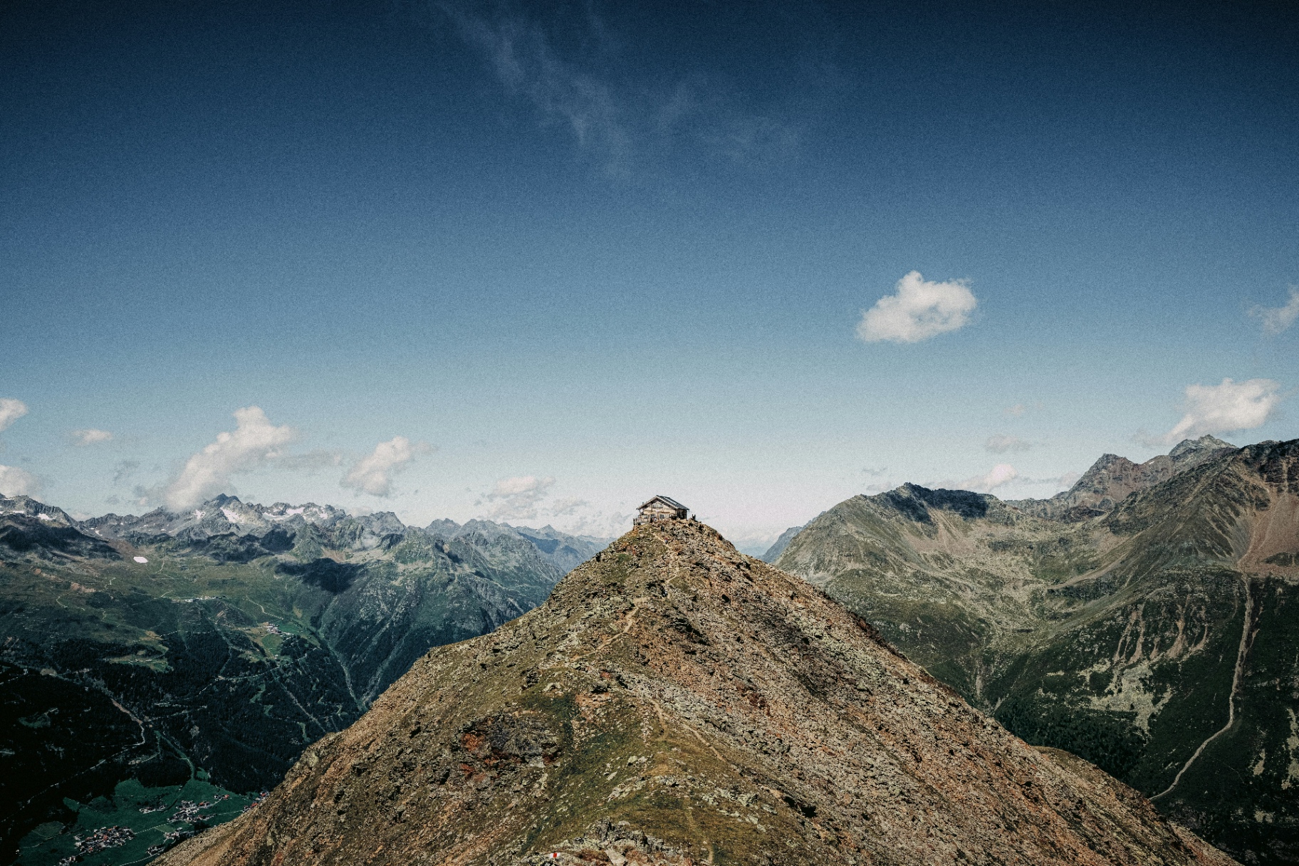 Die letzte Hütte der Alpen
